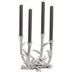 Adventskerzenhalter KINGSTON Edzard silber H 22 cm