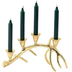 Adventskerzenhalter KINGSTON Edzard gold H 18 cm