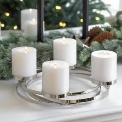 Adventskranz Annabel Edelstahl Edzard Ø 34 cm