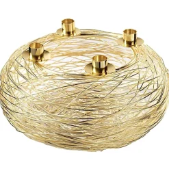 Adventskranz gold MATTEO Durchmesser 30 cm