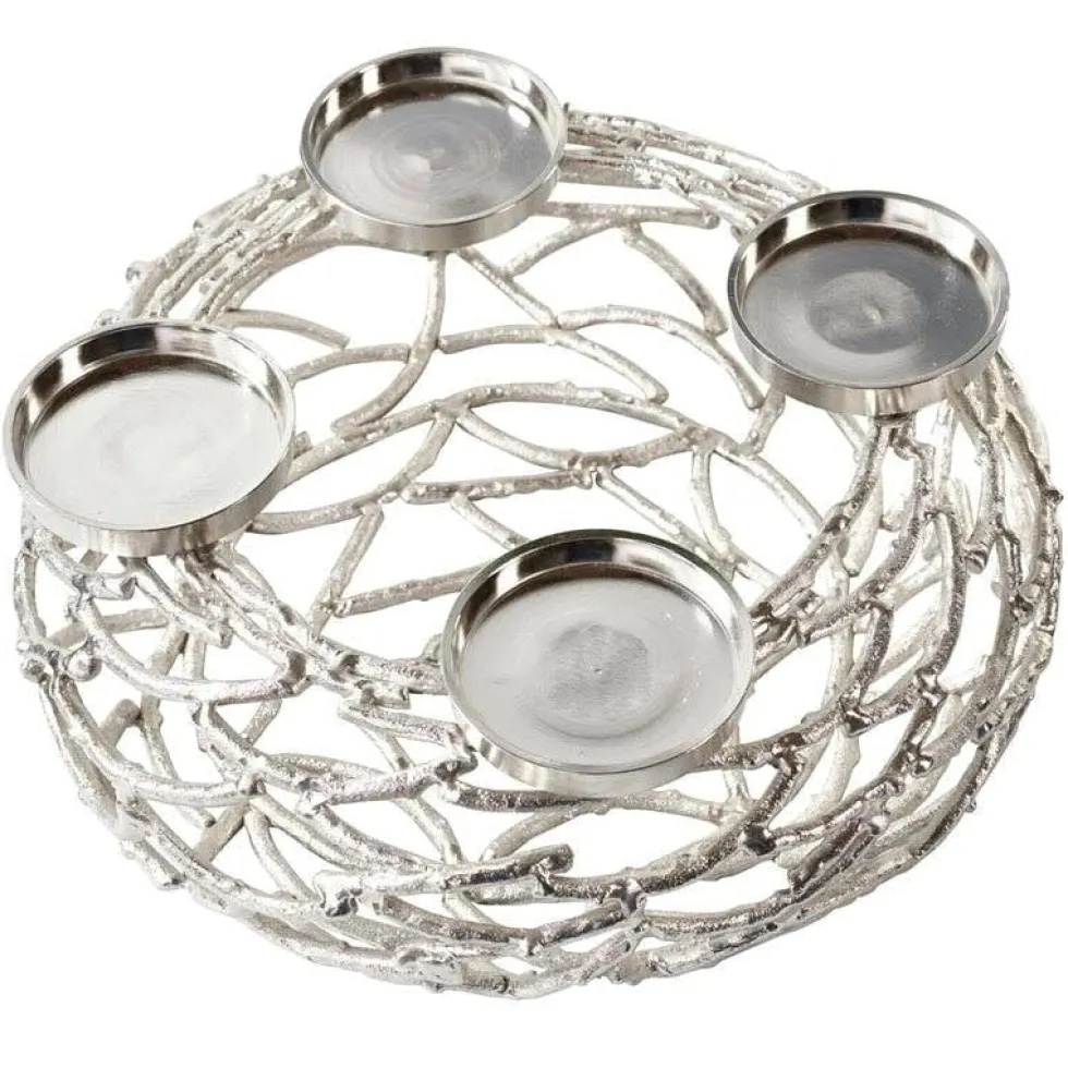 Adventskranz Herold silber