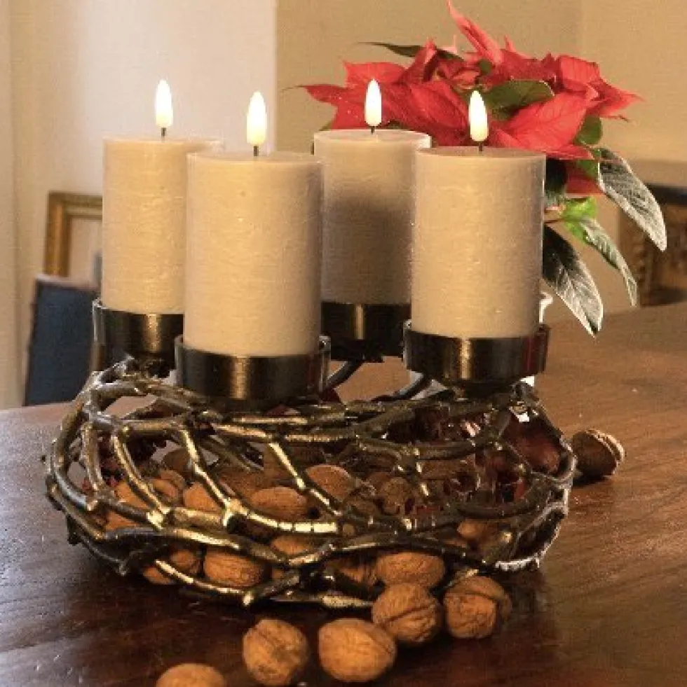 Adventskranz Herold silber
