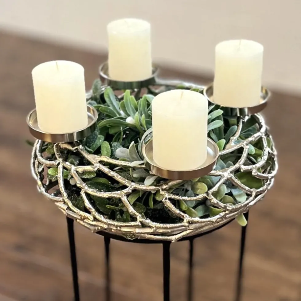 Adventskranz Herold silber