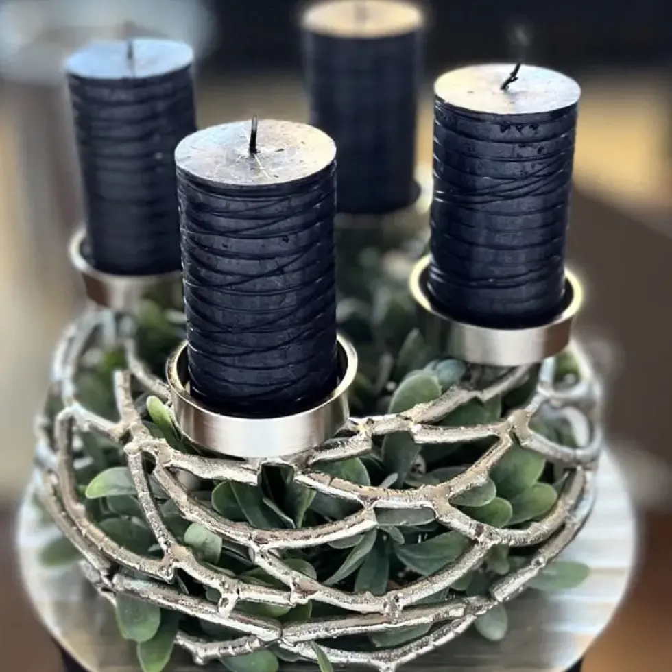 Adventskranz Herold silber