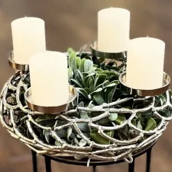 Adventskranz Herold silber