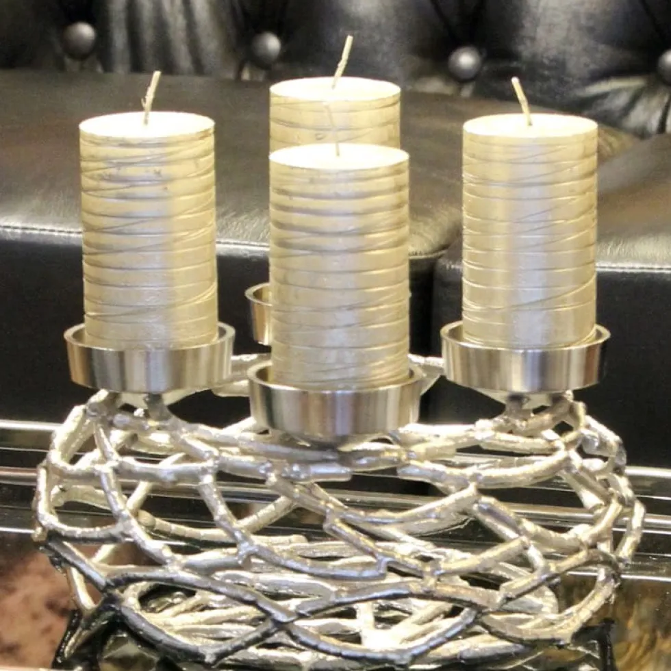 Adventskranz Herold silber