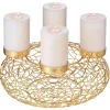 Adventskranz Milano gold Edzard Ø 34 cm