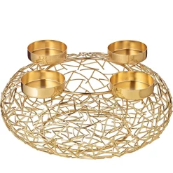 Adventskranz Milano gold Edzard Ø 34 cm