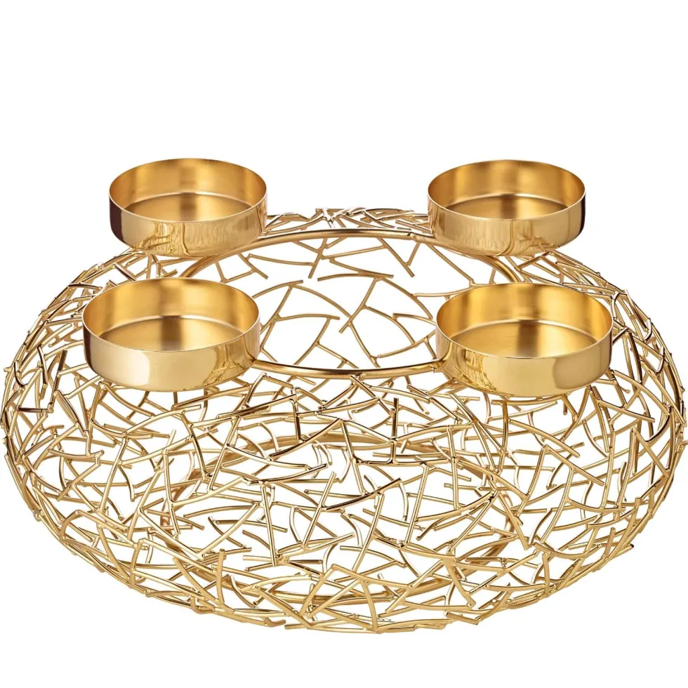 Adventskranz Milano gold Edzard Ø 34 cm