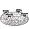 Adventskranz Milano silber Edzard