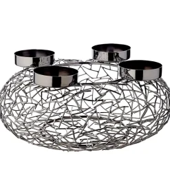 Adventskranz Milano Titanoptik Edzard | Ø 34 cm