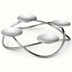 Adventskranz modern Alloa Edzard Edelstahl Ø 33 cm