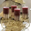 Adventskranz modern gold Messina Durchmesser 30 cm