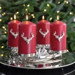Adventskranz modern LA ANNABELL Edzard Edelstahl