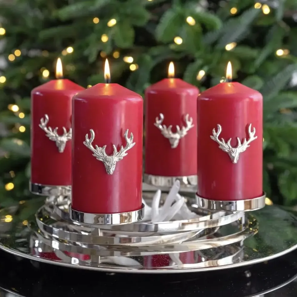 Adventskranz modern LA ANNABELL Edzard Edelstahl