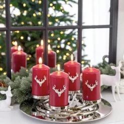 Adventskranz modern LA ANNABELL Edzard Edelstahl