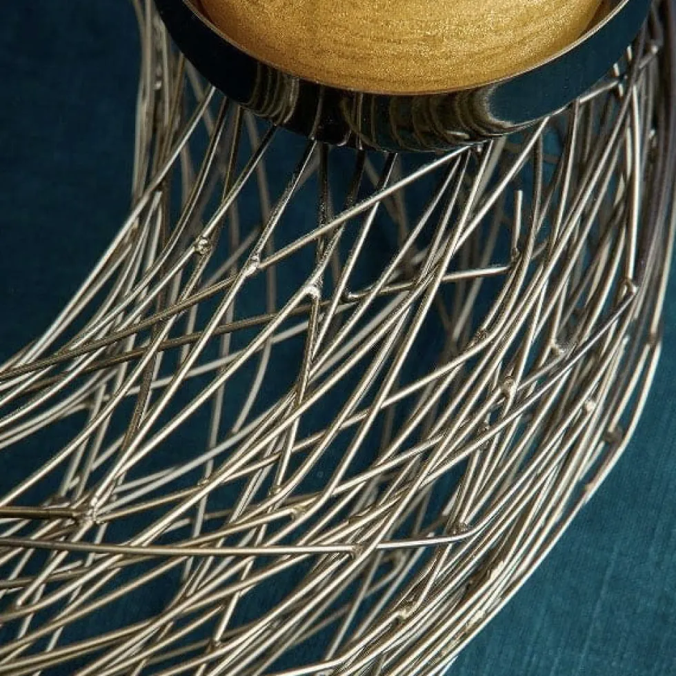 Adventskranz modern TANGLE Titanoptik Werner Voß Durchmesser 37 cm