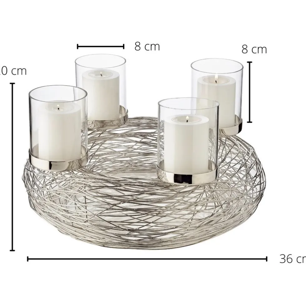 Adventskranz RIMINI Edzard Durchmesser 36 cm