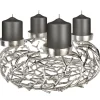 Adventskranz TWIGS Casablanca silber Durchmesser 56 cm