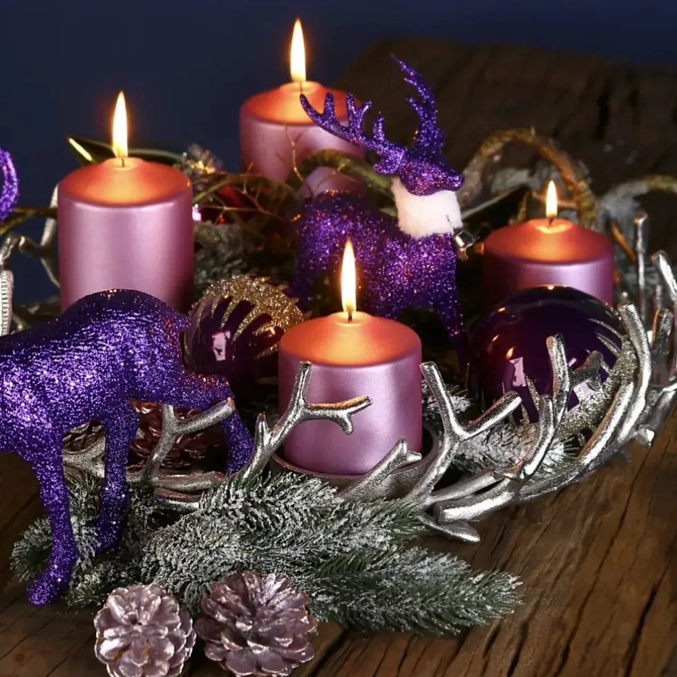 Adventskranz TWIGS Casablanca silber Durchmesser 42 cm
