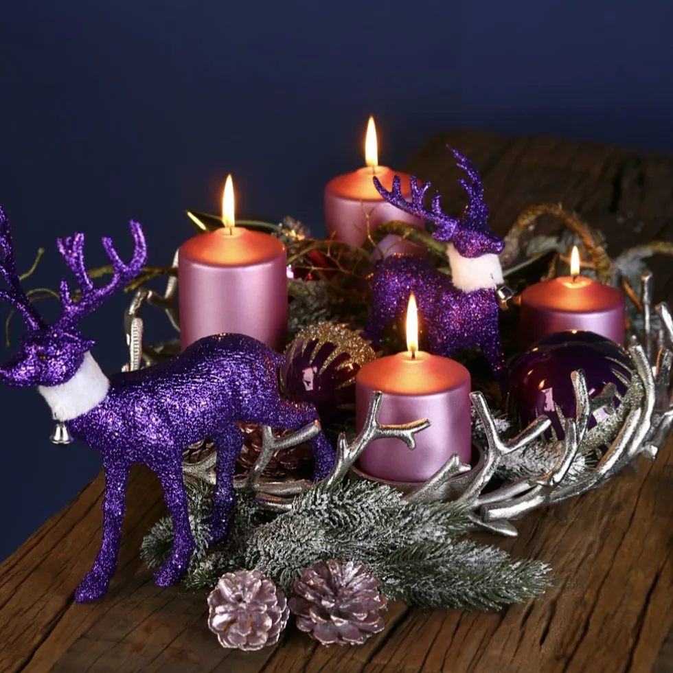 Adventskranz TWIGS Casablanca silber Durchmesser 42 cm