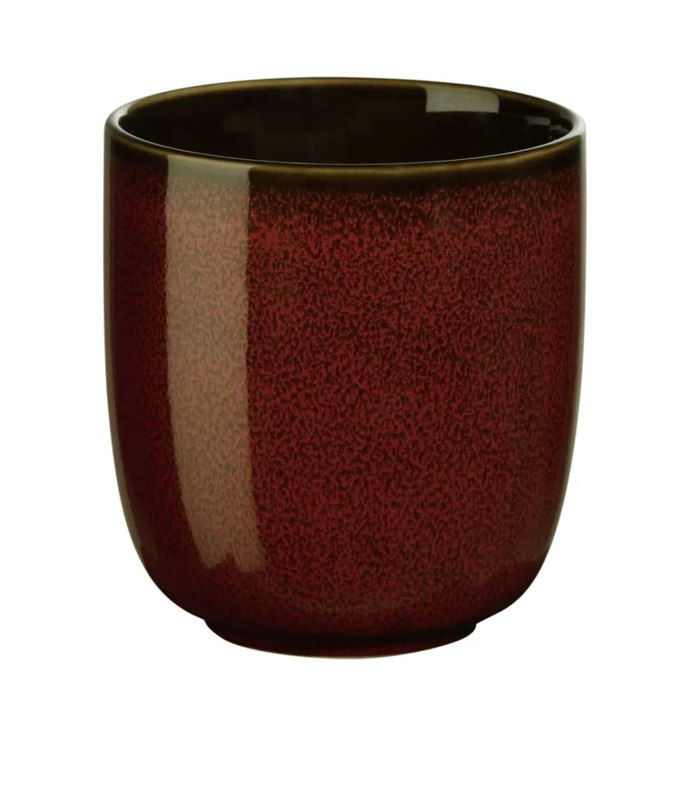 ASA Becher Porzellan kolibri rusty red 300 ml
