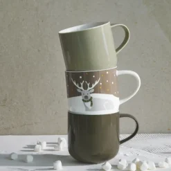 ASA Henkelbecher Kaffeebecher aus Porzellan earth 400 ml