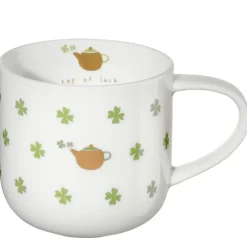 ASA Henkelbecher Porzellan weiß Cup of Luck 400 ml