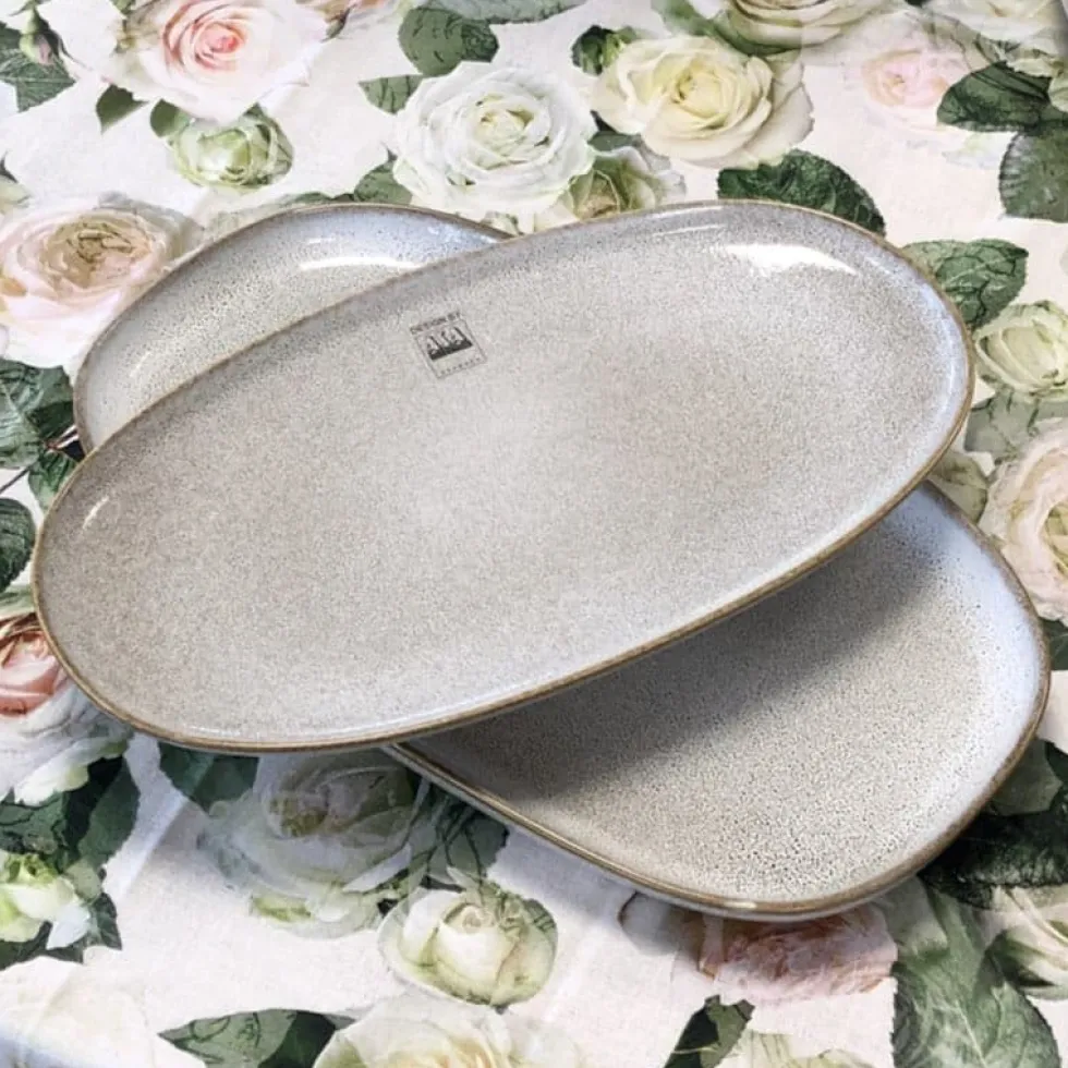 Asa Servierplatte oval sand
