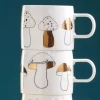 Asa Tasse weiß Pilzmotiv gold 350 ml