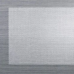 ASA Tischset abwaschbar Platzset Silber Metallic 33×46 cm