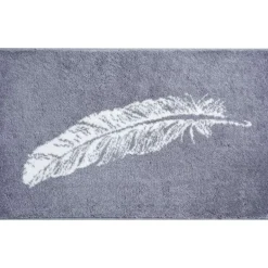 Badteppich Piume grau