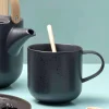 Becher Porzellan ASA schwarz coppa kuro 400 ml