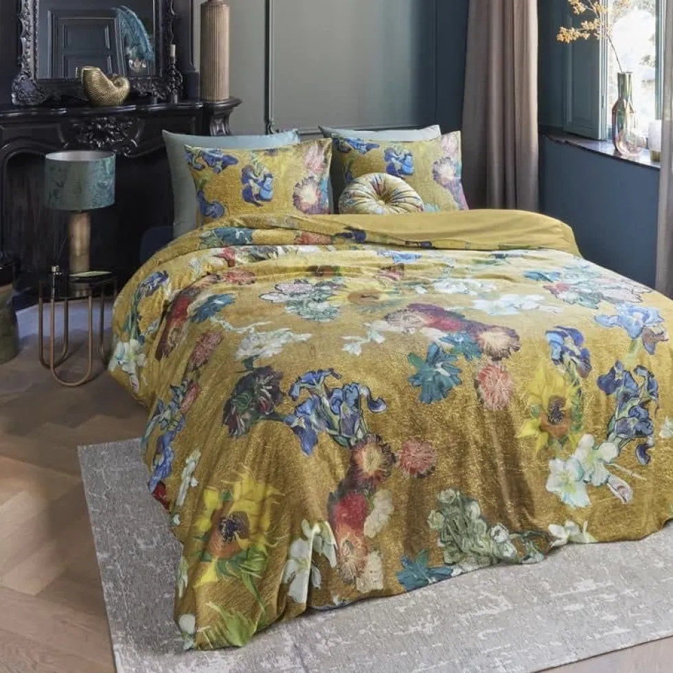 Beddinghouse Bettwäsche 135×200 cm Van Gogh Museum Partout des Fleurs Gold