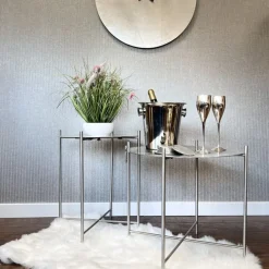 Beistelltisch rund Altano silber Kaheku