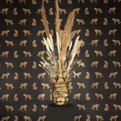 Übertopf Affe gold Kong Werner Voß Höhe 39 cm