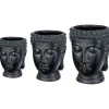 Übertopf Pflanztopf Outdoor 3er Set Buddha