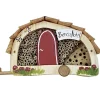 Bienenhotel WOMO mit Lamellendach rot Vogelvilla Höhe 15 cm