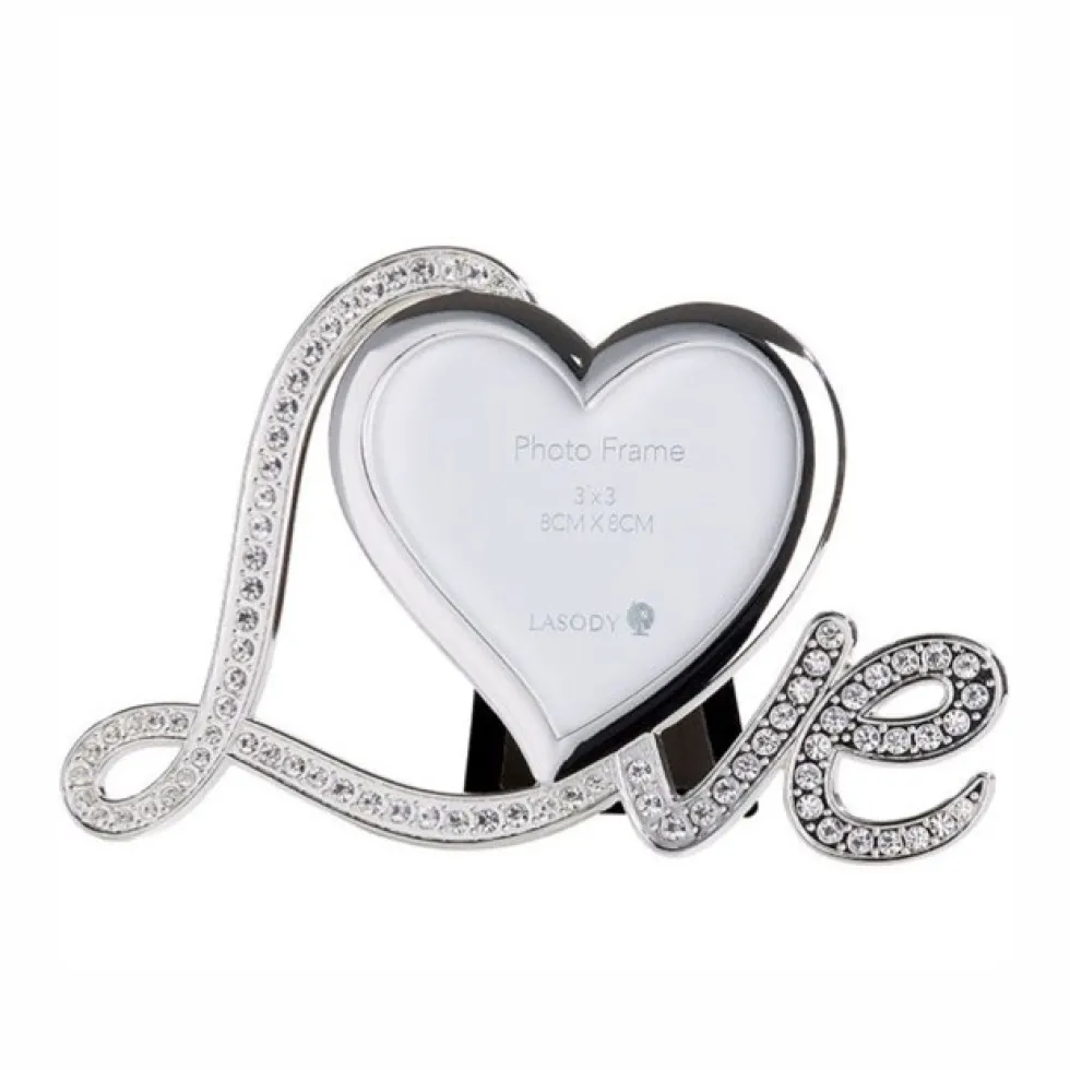 Bilderrahmen 16×10 silber Love silber