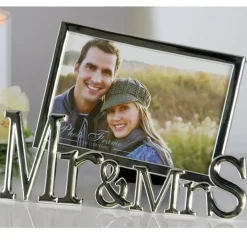 Bilderrahmen 10×15 silber Mr&Mrs