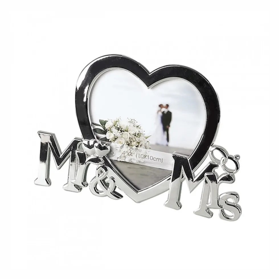 Bilderrahmen silber Wedding 10×10 cm