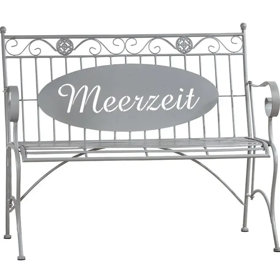 Blumenbank Gartenbank Metall Meerzeit Casablanca Breite 113 cm