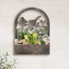 Blumenkasten hängend Metall 2er Set Vögel auf Zweig Höhe 53 cm