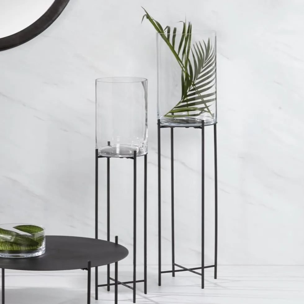 Blumensäule Metall Risby Kaheku H 83 cm