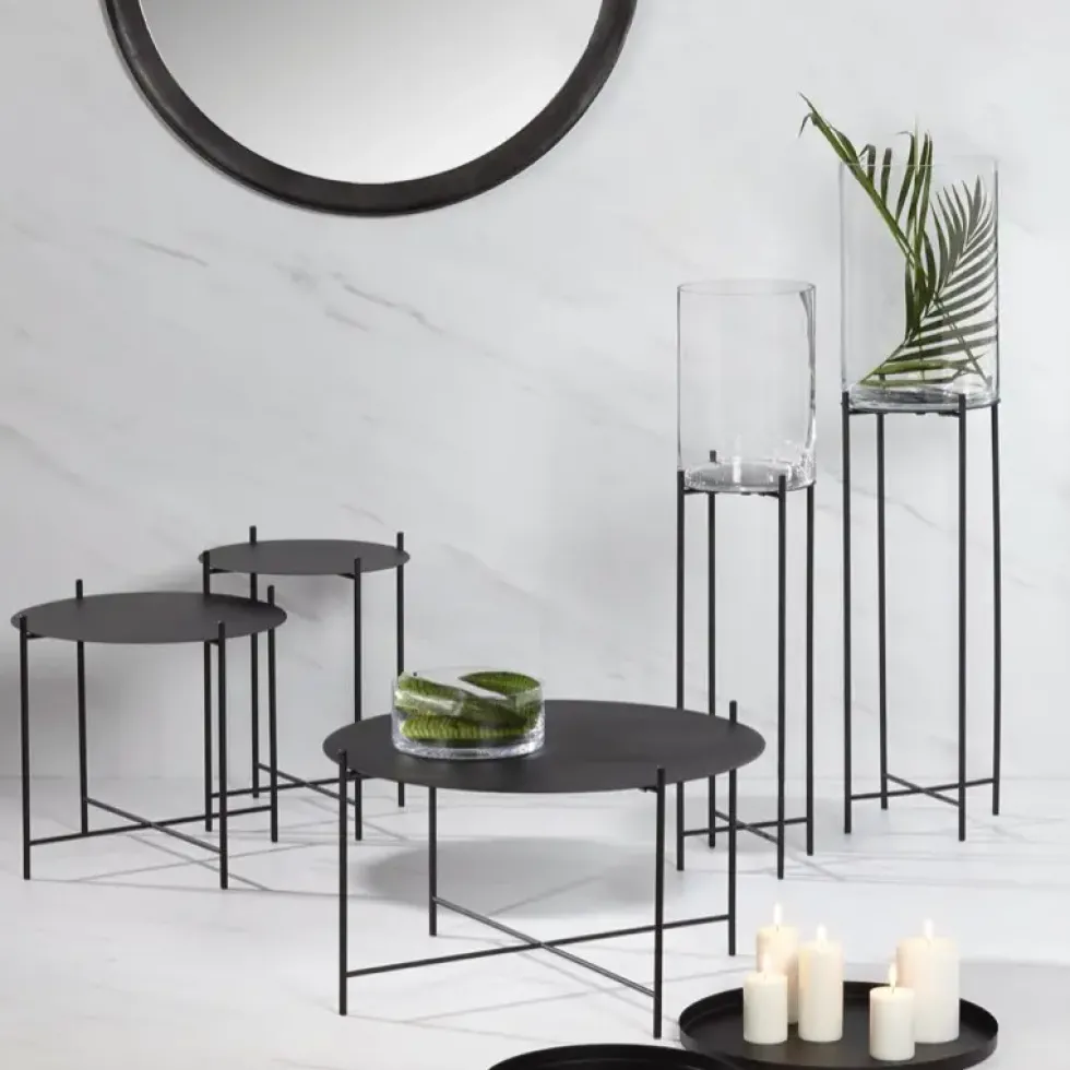 Blumensäule Metall Risby Kaheku H 83 cm