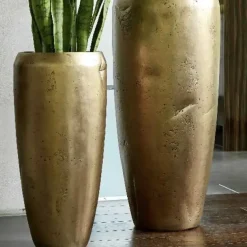 Bodenvase Adam gold crashed Höhe 105 cm