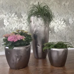 Bodenvase Adam silber Höhe 105 cm