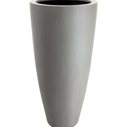 Bodenvase beige Cecile Steinoptik Höhe 100 cm