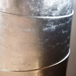 Bodenvase Camille Hochglanz silber Höhe 80 cm
