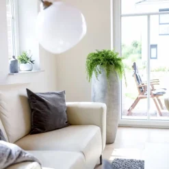 Bodenvase Cara Betonoptik grau